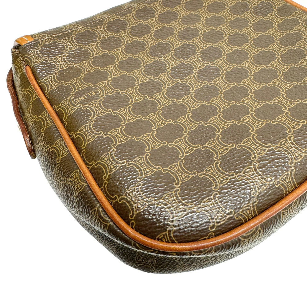 CELINE Macadam Shoulder Bag Triomphe Leather - Picture 8 of 11